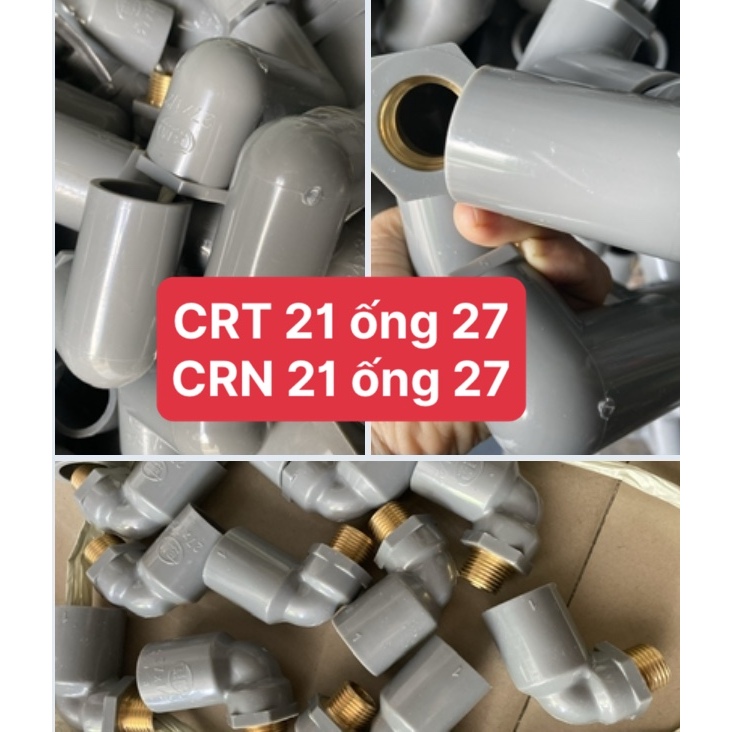 Co ren  ngoài thau  21 ống 27, - Co ren trong thau 21 ống 27 PVC BÌNH MINH