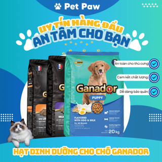 Thức Ăn Hạt Cho Chó 3kg Ganador Chính Hãng Nhiều Vị Giàu Dinh Dưỡng Pet Paw