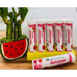 1 tuýp 20 viên c sủi vị dâu 4gam alpha multivitamin plus