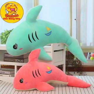 Gấu Bông Gối Ôm Cá Heo Bông Cao Cấp Mềm Mịn - Thú Nhồi Bông Con Cá