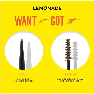 Chì kẻ mày 2 đầu LEMONADE Dual Eyebrow 2.75g