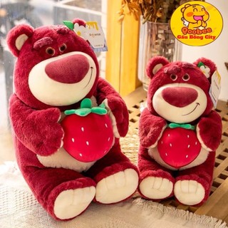 Gấu Bông Gấu Dâu Lotso Disney Ôm Trái Dâu Cực Xinh - Thú nhồi bông Hottrend Lotso Huggin Bear Gấu Bông City