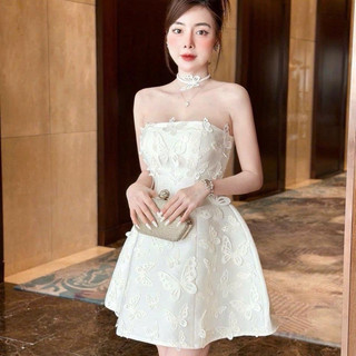 ĐẦM THIẾT KẾ ĐÍNH HỒ ĐIỆP