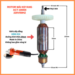 (Hàng DCA) Rotor mài Keyang ACT-100SN Thân 29mm 220V - Tặng chổi than