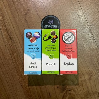 Anti stress + parakill + toptop - dưỡng cá
