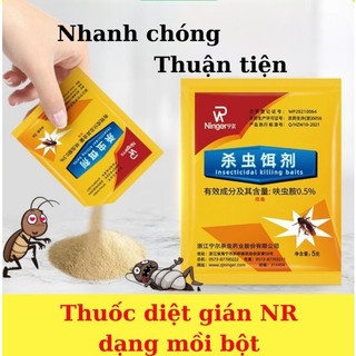 Gói diệt gián Ningger dạng mồi bột dẫn dụ thu hút gián ăn tiêu diệt hàng loạt nhanh gọn cả tổ