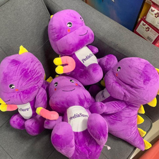 Thú bông , gấu bông hình khủng long dễ thương màu tím hàng khuyến mãi sữa Pediasure