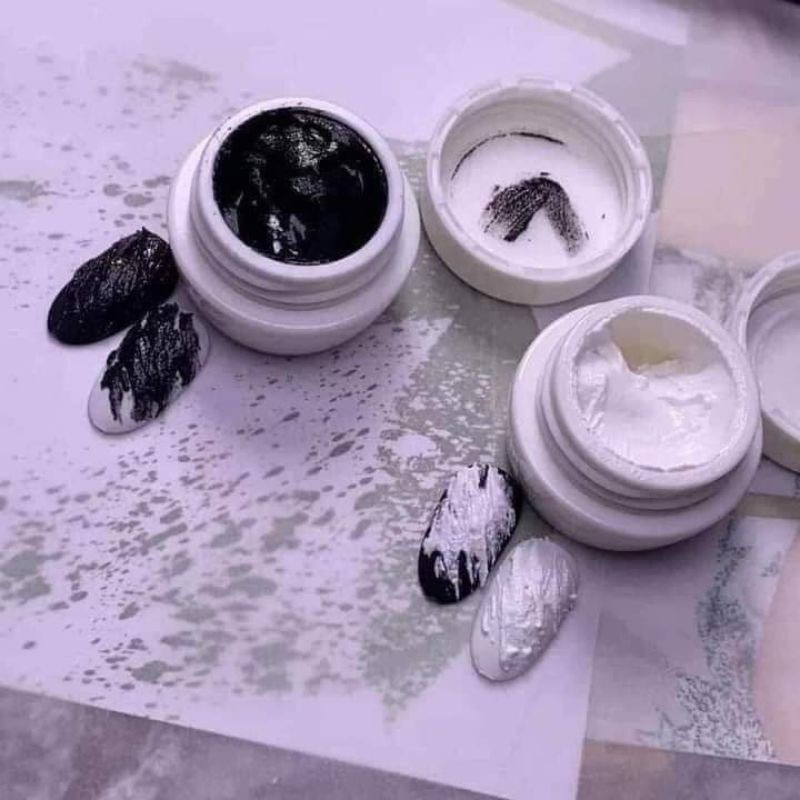 Gel xi măng đen, trắng trang trí móng