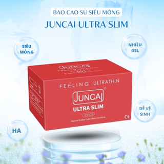 Bao cao su 001 JUNCAI siêu mỏng có gai 0.01mm kéo dài thời quan quan hệ