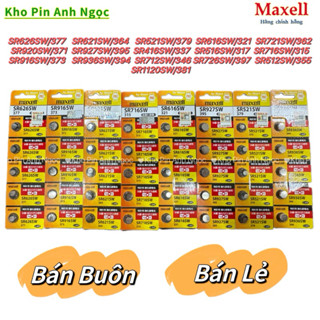 Pin Đồng Hồ Đeo Tay Maxell SR626 / SR621 / SR716 / SR521 / SR616 / SR516 / SR721 / SR920 / SR927/ SR1120 Hàng Chính Hãng