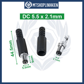 Jack DC Đực 5.5x2.1mm, 5.5x2.5mm Jack nguồn DC