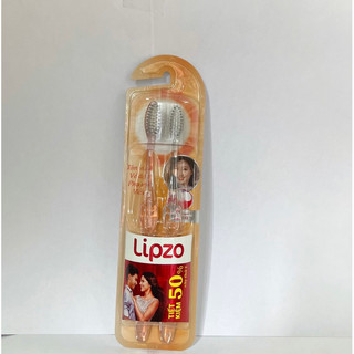 Bộ đôi bàn chải đánh răng lipzo áo dài công nghệ chỉ tơ kháng khuẩn