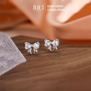 Khuyên Tai hình Thắt Nơ bằng Bạc Ý (Chính hãng) | Diêu dáng dễ thương dành cho Nữ | KT65 JULI