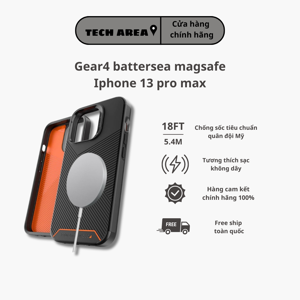 Ốp lưng gear4 battersea cho lphone 13 pro max