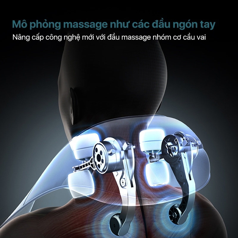 Máy Massage Cổ Vai Gáy PHILIPS 3522 [BH 24THÁNG] Massage Mô Phỏng Các Đầu Ngón Tay Ôm Sát Vùng Cổ Vai Gáy