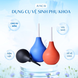 Dụng cụ thụt rửa hậu môn JUNCAI 224 ml, bình xịt rửa vệ sinh âm đạo voi nhỏ, dụng cụ vệ sinh hậu môn nam nữ