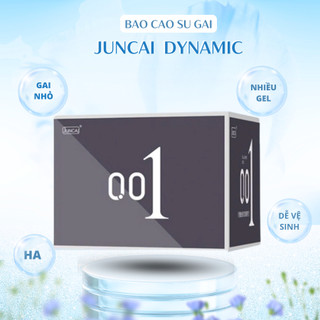 Bao cao su Siêu mỏng JUNCAI 001 Dynamic Có gai Truyền nhiệt Nhiều gel size 52mm