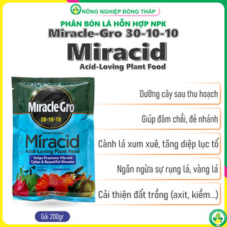 Phân bón lá hỗn hợp npk miracle-gro 30-10-10+te