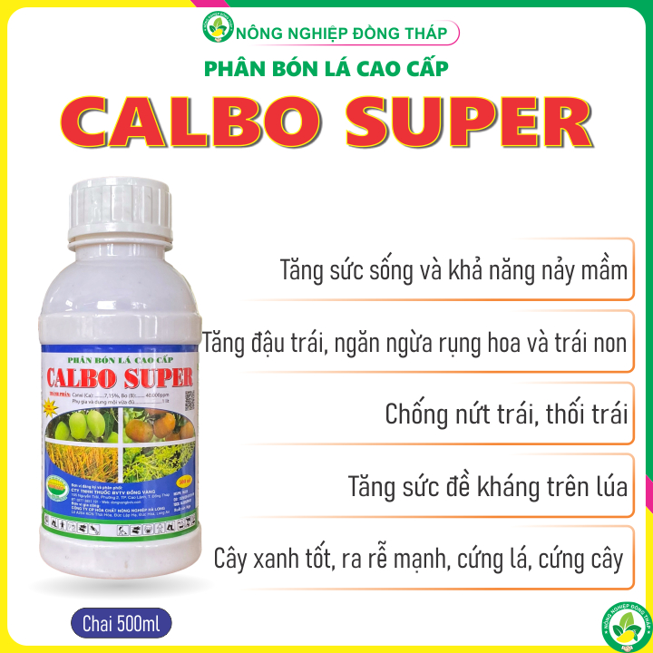 Phân Bón Lá Cao Cấp CALBO SUPER (Chai 500ml)