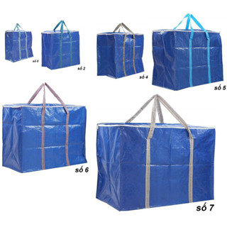 Túi bạt đựng hàng hóa có dây kéo và quai xách SIZE 0 ĐẾN 8