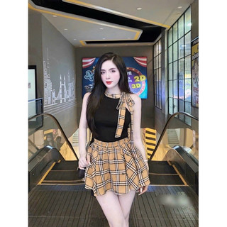 set bbr áo buộc nơ cổ