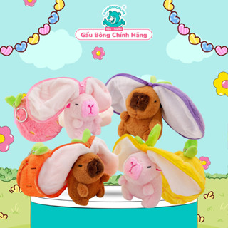  Móc Khoá 2in1 Chuột Lang Nước Capybara Trái Cây - Gấu Bông Capybara Mini 2in1 Hoa Quả Dễ Thương Tặng Bạn Bè Người Thân 