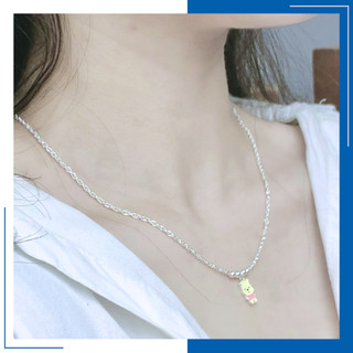 Dây Chuyền Bạc 925 Mặt Gấu Pooh Cute Không Cần Kiêng Nước Có Bản Xi Kim - HVJ -DM10,9455055102