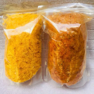 Combo 2 bịch bánh tráng sợi phô mai sữa 300g sợi sate tôm 300g
