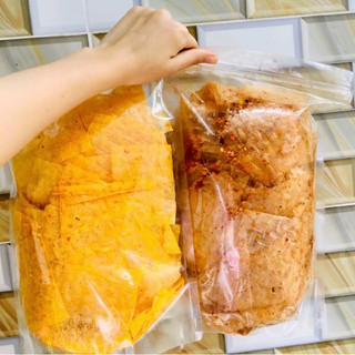Combo 2 bịch bánh tráng 600g Vuông phô mai sữa 300g xì ke tỏi 300g