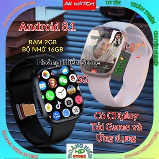 Đồng hồ thông minh AKWACTH S16, Android 8.1, 4G, wifi Tải Game và ứng dụng thỏa thích + Lắp sim nghe gọi 2 chiều