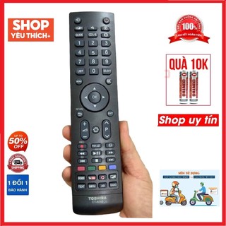 Điều khiển remote từ xa dùng cho tivi toshiba CT-8068 - hàng chính hãng - tặng kèm pin