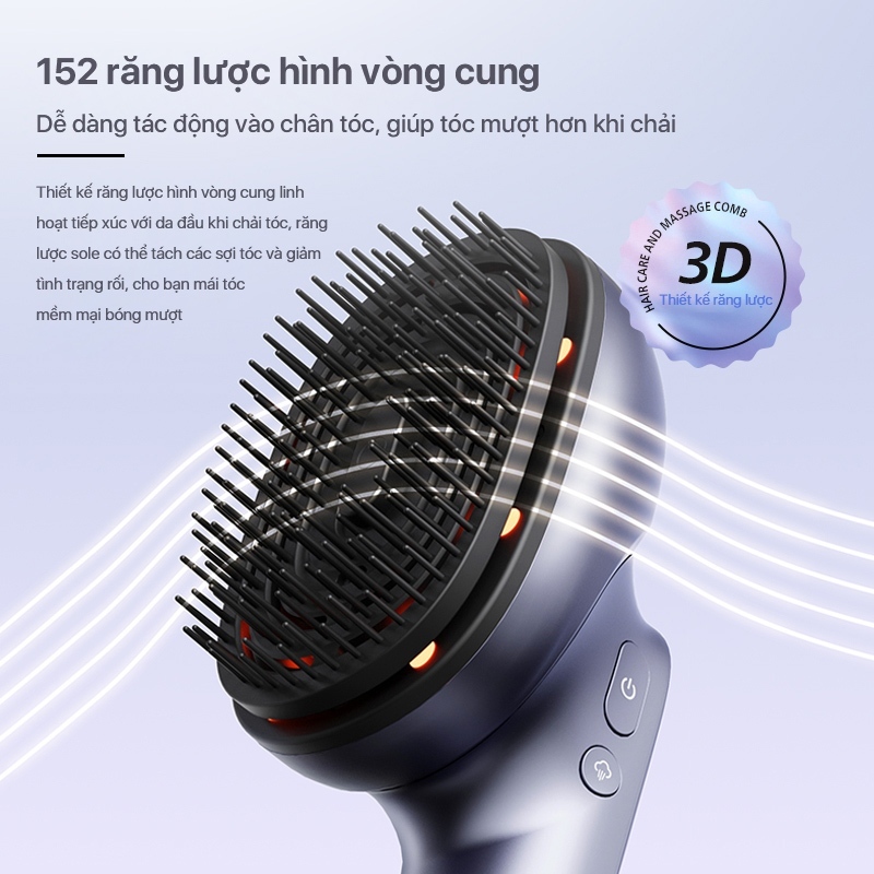 Lược Điện Massage Da Đầu PHILIPS 1511 [BH 24 THÁNG] massage thư giãn kích thích tuần hoàn máu,tinh dầu chăm sóc tóc
