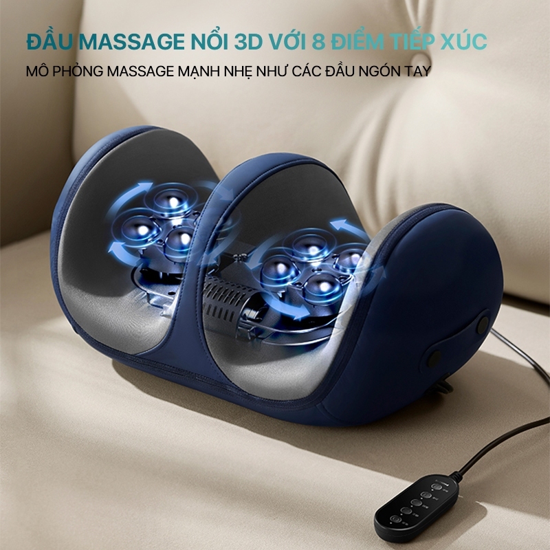 Máy Massage Chân PHILIPS 6331[BH 24 THÁNG] Mát xa vùng chân 2 chế độ và chườm ấm hiệu quả massage các vị trí của chân