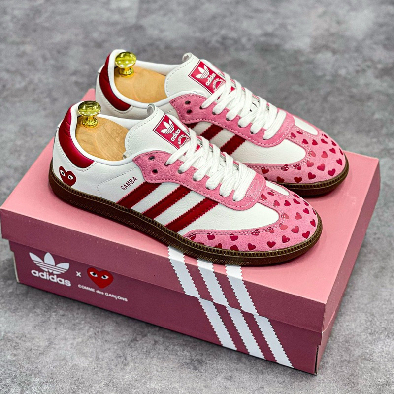 Giày A’dd Sam Ba White Pink Lai Au Sc [ Full Box ]