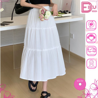  Chân váy nữ 3 tầng lưng chun dáng xoè Điệu Fashion Chân váy Midi chất voan tơ phong cách tiểu thư - V31 