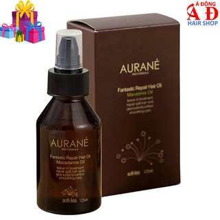Tinh dầu Softliss Macadamia AURANE Fantastic Repair hair oil chai tròn 125ml