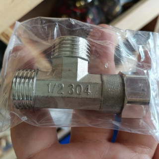 Tê cầu điều chỉnh Inox 304 - T nối phi 21