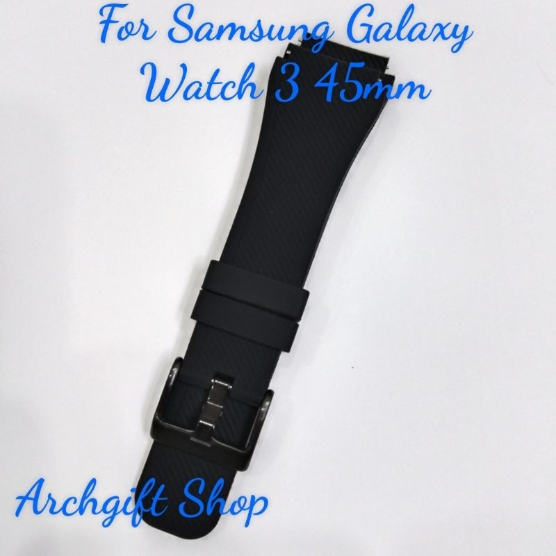 Dây silicon 22mm khóa đen dành cho Đồng hồ Samsung Galaxy Watch 3 45mm / Samsung Watch 46mm