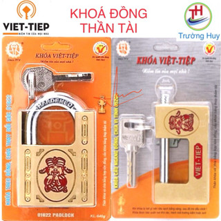 [chính hãng] 1622 và 5204 Khoá treo Đồng Thần Tài chống cắt Việt Tiệp - Bảo hành 2 năm