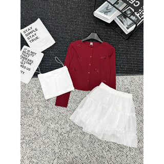 Set 3 ct cadigan kèm bra và cv đính nơ 3607