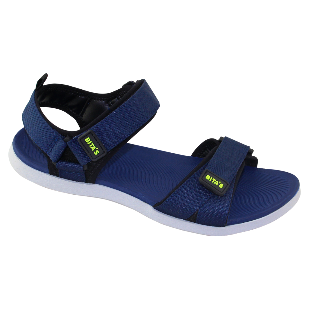Sandal đế bằng nam Bita's SPS.147 (Navy + Đen + Xám)