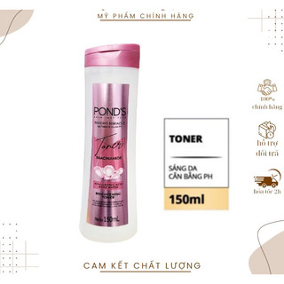 Nước hoa hồng POND'S White Beauty sáng da cân bằng pH thu nhỏ lỗ chân lông 150ml