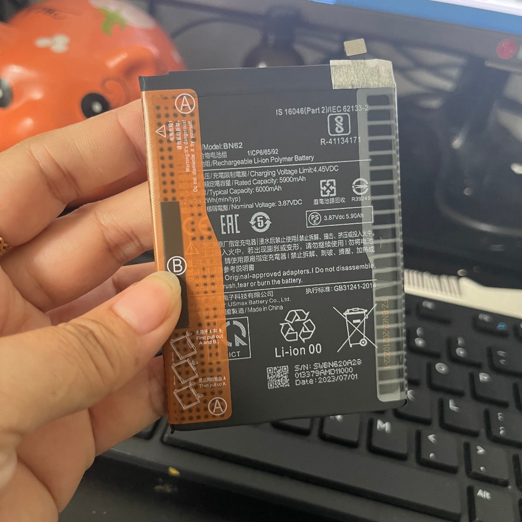 pin redmi 9T mã BN62