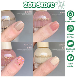  Sơn móng tay thạch two-moons lâu trôi không cần hơ đèn cao cấp an toàn thời trang cho nữ 