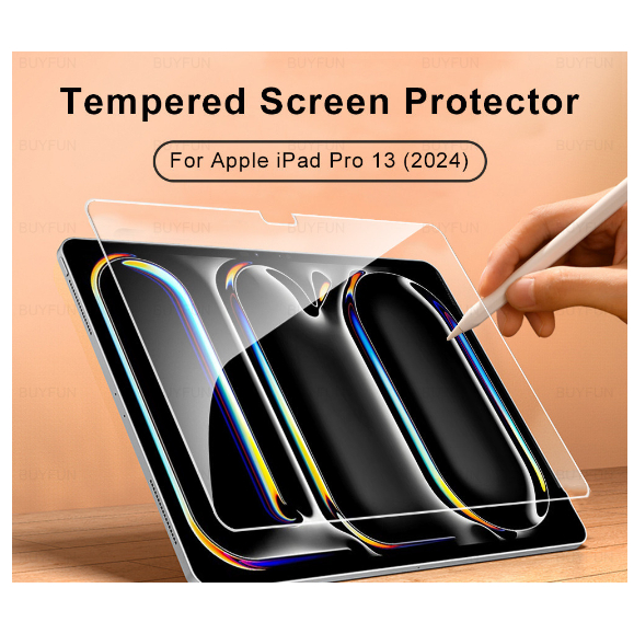 Kính Cường Lực Bảo Vệ Màn Hình Cho Apple iPad Pro 13 2024/ iPad Air 6 13 inch