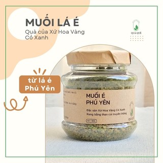 Muối Lá É Trắng Ớt Xiêm Phú Yên, rang thơm bằng cách truyền thống. Muối chấm với trái cây, rau củ luộc, thịt gà  -100gr