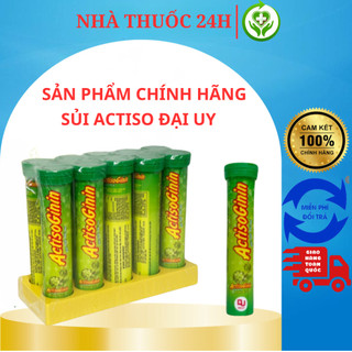 Sủi Actiso Đại Uy - Mát gan giải độc, lợi mật (Lọ 20 viên sủi)
