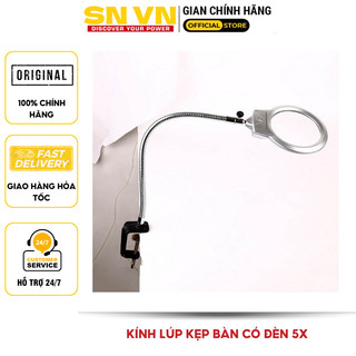 Kính lúp kẹp bàn có đèn 5x V1
