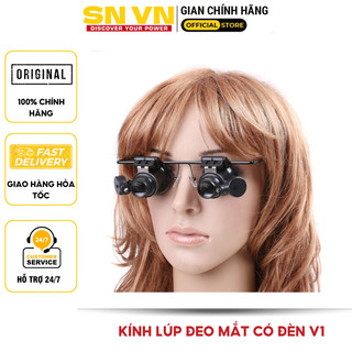 Kính lúp đeo mắt có đèn  V1 độ phóng đại tối đa 10-20 lần