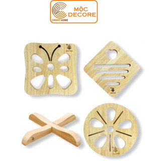 Miếng Lót Nồi Cách Nhiệt, Rế Lót Nồi Bằng Gỗ, Miếng Lót Nồi Cơm Cmart Home Chọn Size